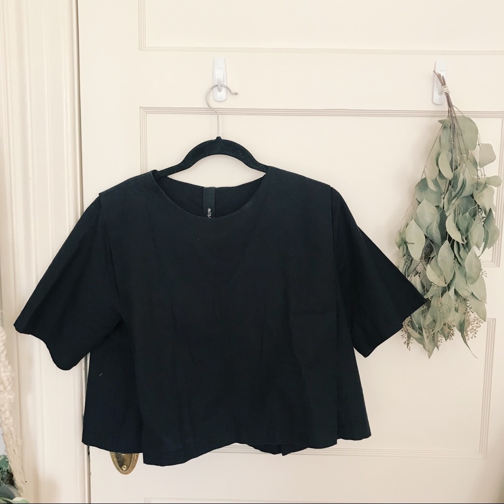 Kowtow boxy cropped blouse